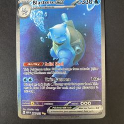 Pokémon TCG Blastoise EX 200/165 Sv: Scarlet & Violet 151 Holo Card