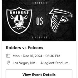 Raiders Vs Falcons 