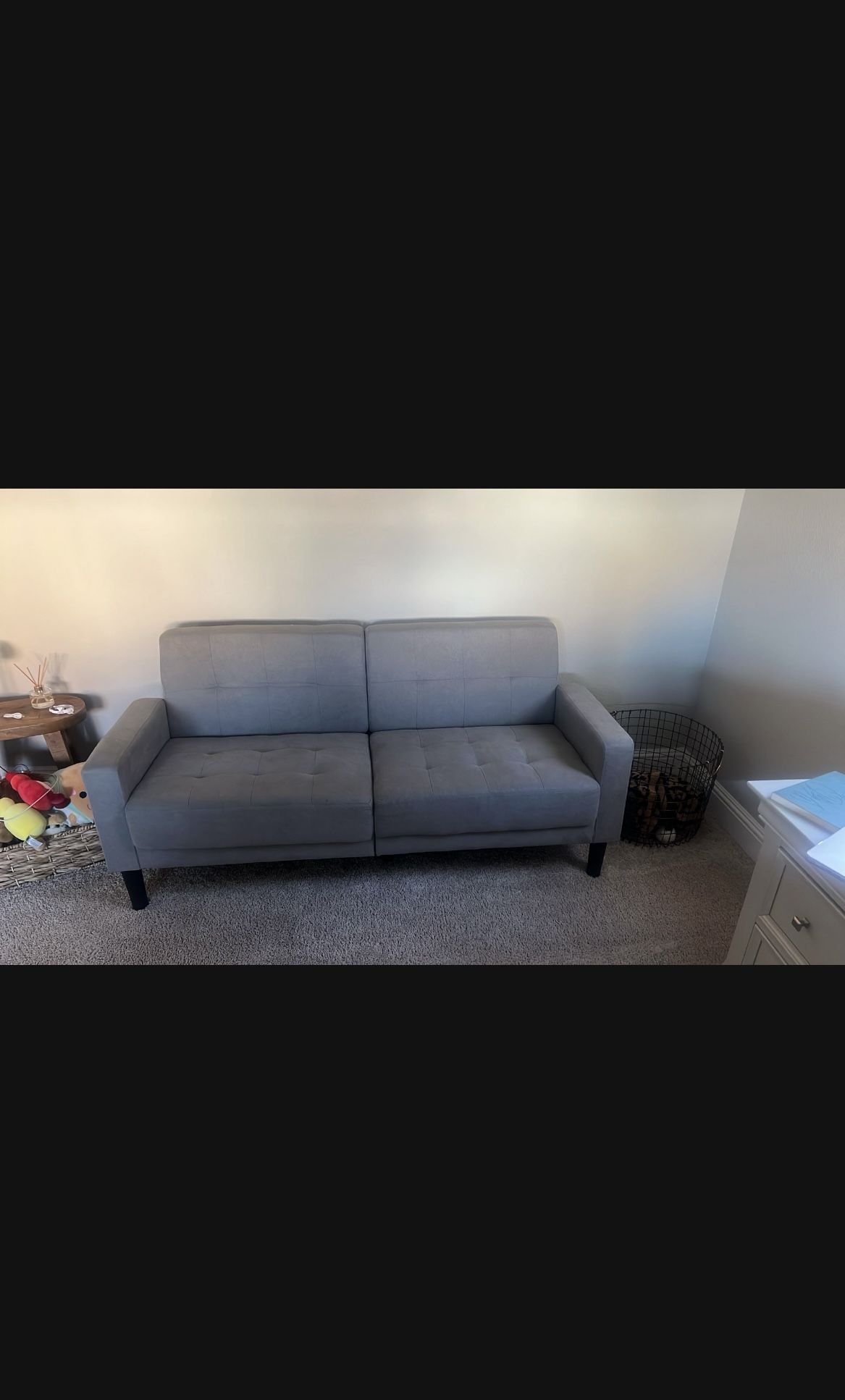 Gray Loveseat