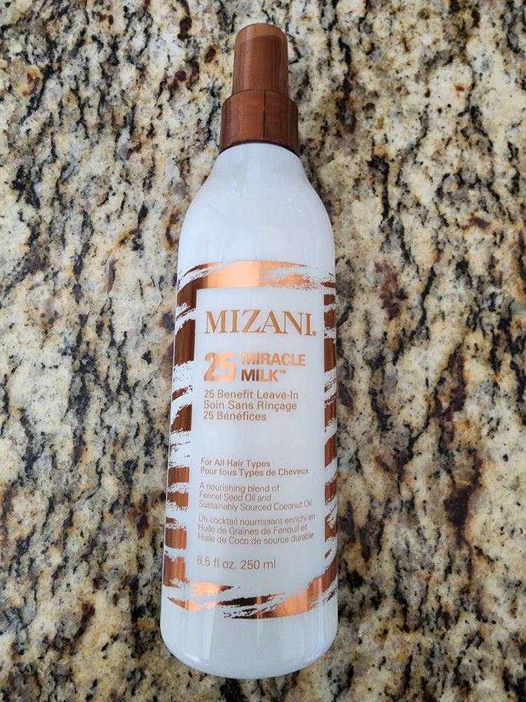 New MIZANI 25 Benefit Miracle Milk Leave in Conditioner | Heat Protectant and Detangler Spray | Formulated with Coconut Oil | For Frizzy & Curly Hair