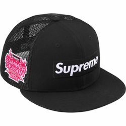 Supreme Mesh Crown New Era Fitted Hat Black 7 3/8 SS24