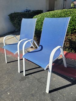 Outdoor Patio Sling Chairs Set of 2