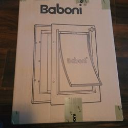 New Baboni In Wall Dog Pet door Med up to 40 lb dogs