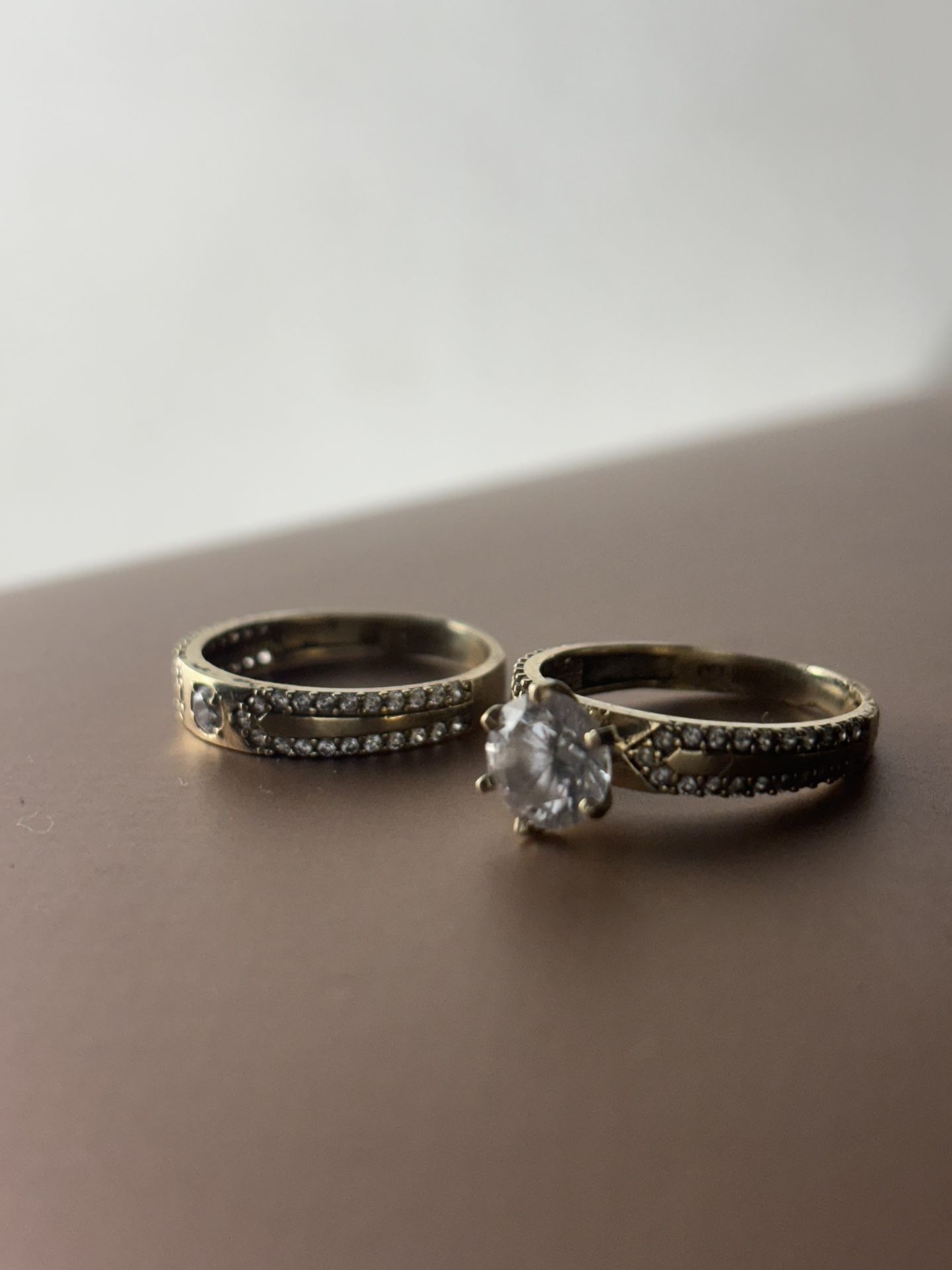 Gold Wedding Band Set