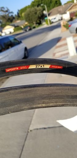 Forte GT2 kevlar lined bicycle tires 27 x 1