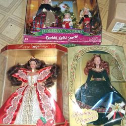 90s Holiday Barbies