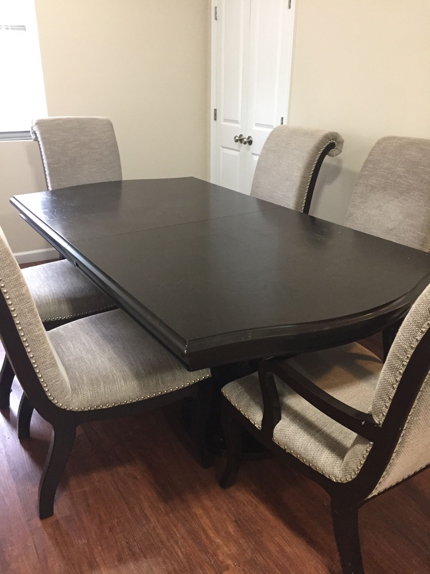 Modern Table with 6 Chairs and a Beautiful Server Buffet