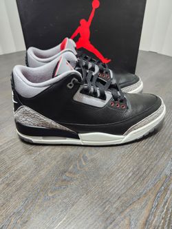 Mens air jordan 3 black cement size 11.5  $160