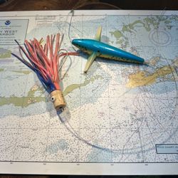 Flying Fish and Skirted Trolling Lures.  $25 for the pair. 