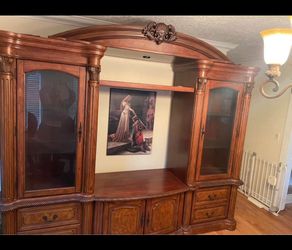 Wood Entertainment Center/ Hutch $850 Obo
