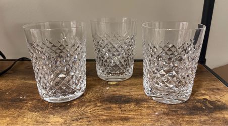 Waterford ALANA 12 oz Double Old Fashioned Crystal Ireland Lot Of 3