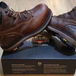 IRISH SETTER By RED WING Work Boots Size 8.5 For Men 