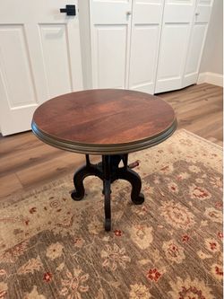 Vintage  Industrial Adjustable Side Tables – Set of 2