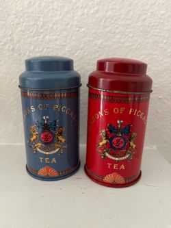 Vintage tea tins