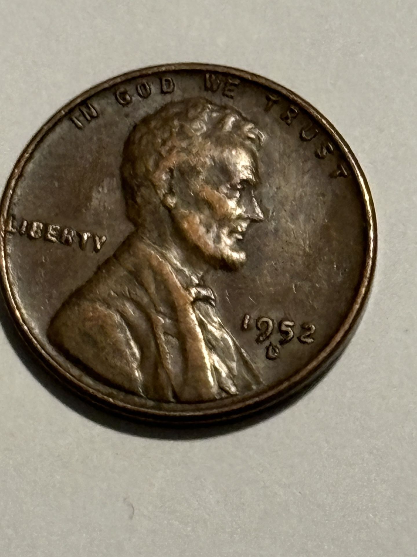 1952 D Wheat Penny Error āLā In Rim Rare