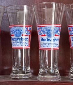 Set of (8) Vintage Budweiser Drinking Glasses