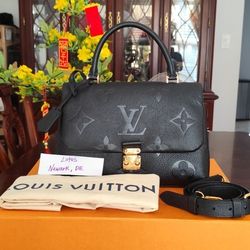 Louis Vuitton Madeleine Handbag Monogram Empreinte Giant MM