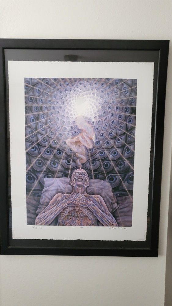 Alex Grey ORIGINAL Giclee Print - DYING - xx/100 - Ultra Rare! TOOL POSTER 🔧