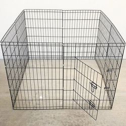 (New) $49 Folding 36” Tall x 24” Wide x 8-Panel Pet Playpen Fence Gate Outdoor Indoor