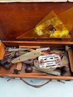 Antique carving tool set