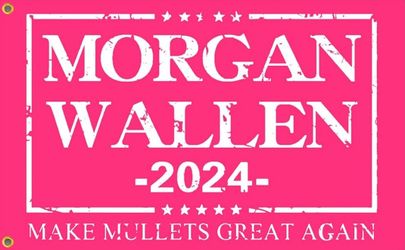Morgan Wallen fans, large display flag