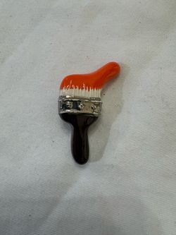 Vintage Ceramic Paintbrush Brooch