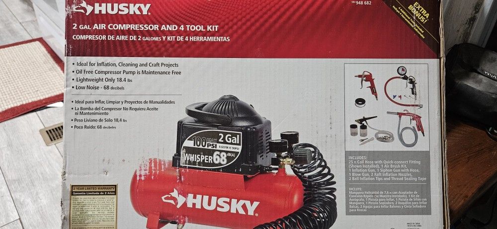 Husky, 2gal. Air Compressor
