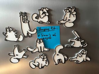 Funny Cat Magnets 10 Pack
