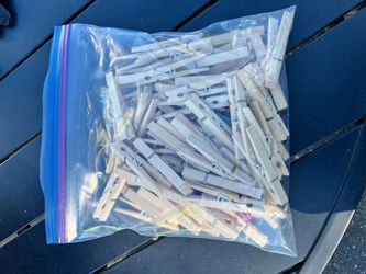 Bulk Wooden Clothespins with Metal Springs