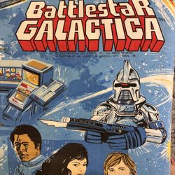 Vintage 1978 Battlestar Galactica Twin Bed Sheet Set – Original