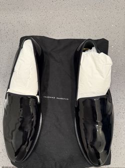 Giuseppe Zanotti mens patent leather loafers black