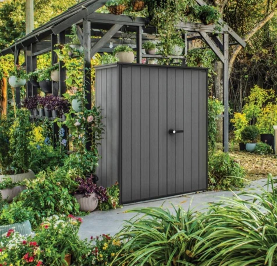 Keter Cortina Alto Premium Modern Vertical Outdoor Storage Shed