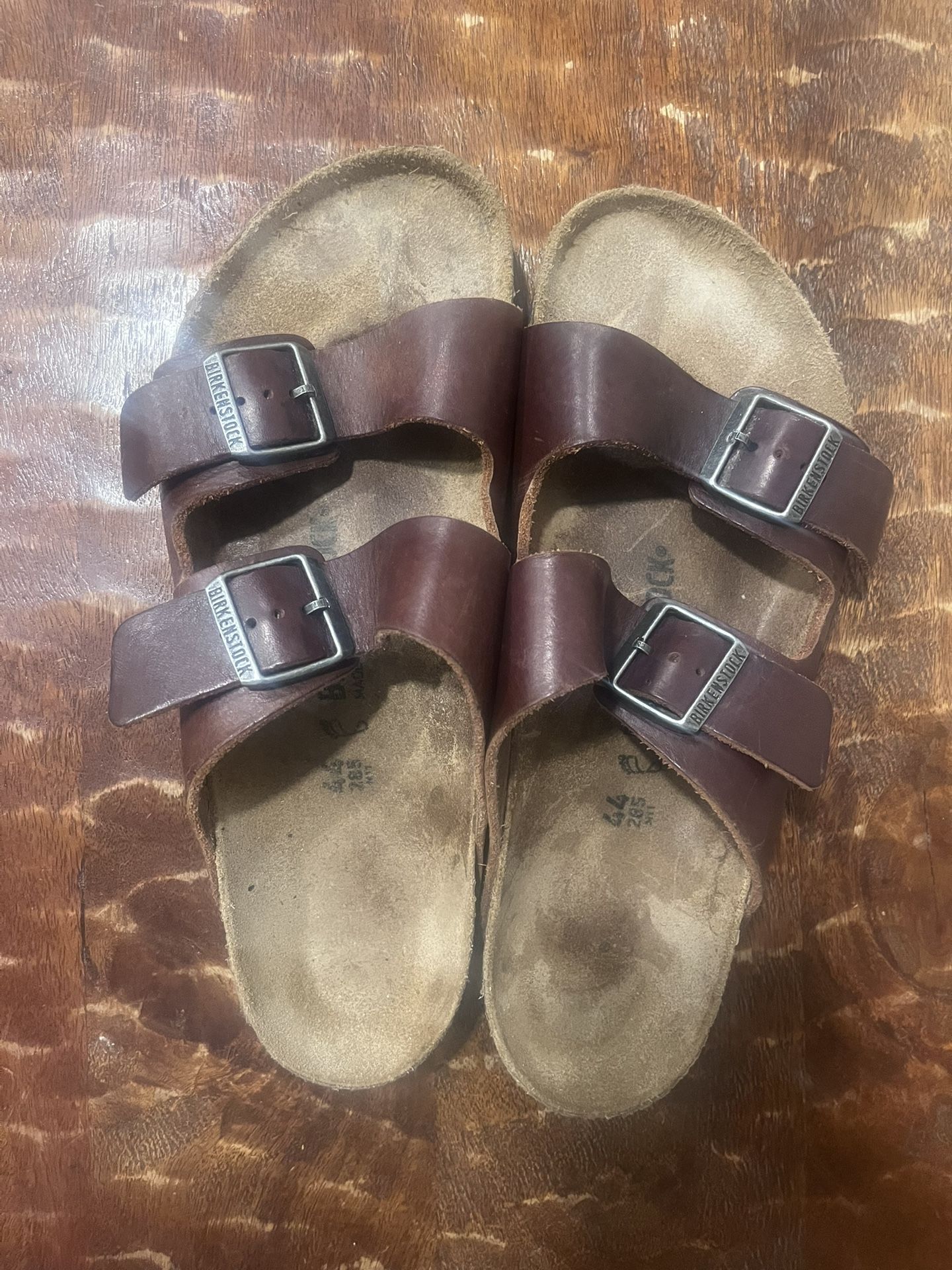 Birkenstock Sandals Brown Leather Size 44