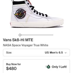 Vans Sk8-Hi MTE NASA Space Voyager True White