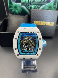 RM055 Skeleton Dial Vibrant Blue Band *Box+Vid Included*