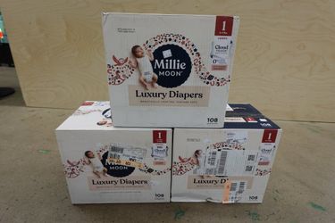Size 1 Millie Moon Luxury Diapers – 108 Count