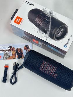 JBL Flip 7 Bluetooth Speaker – Black | Waterproof | Deep Bass | Like New w/ Box & Accessories