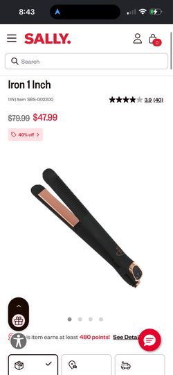 ion hair straigner