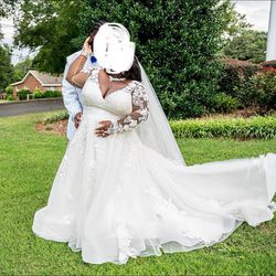 Wedding Dress & Veil For Sale