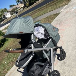 🔥 UPPAbaby Vista Olive Green (Stroller + Bassinet + Seat) - $500 🔥