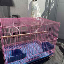 pink bird cage!!