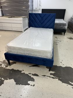 New Twin Bed W/ Mattress Set