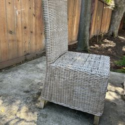 Wicker dining Chairs 