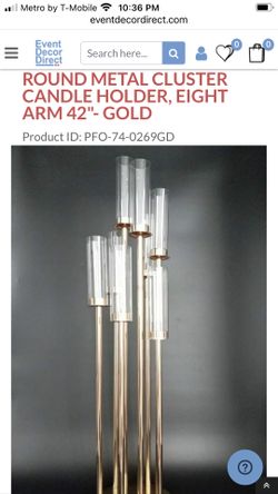 Gold candelabras