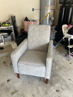 Modern gray recliner