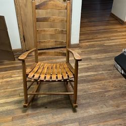 Wood rocking chair -free