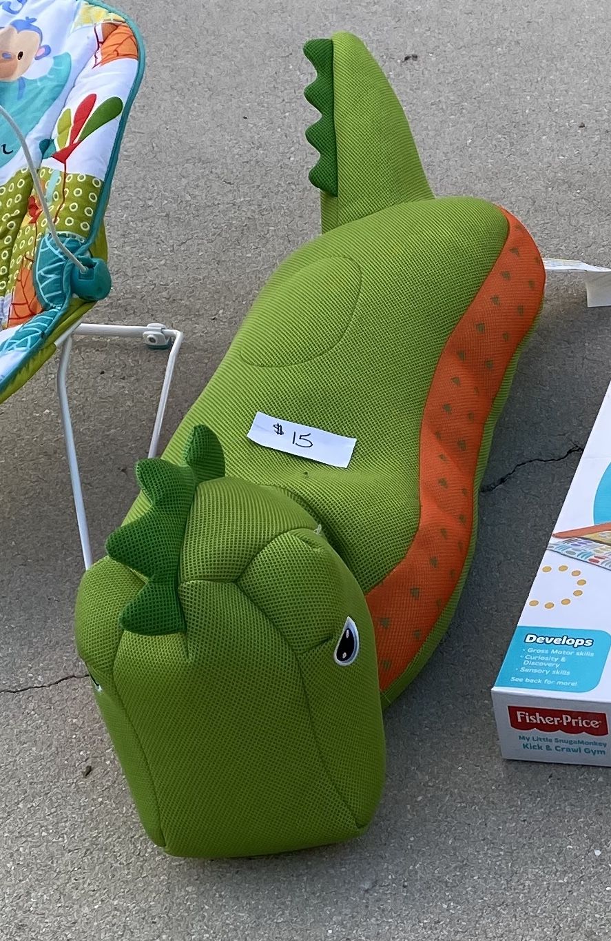 Dinosaur bean bag pool float