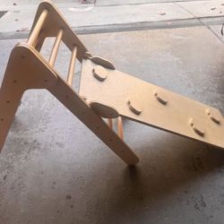 2 Piece Wooden Climbing Gym