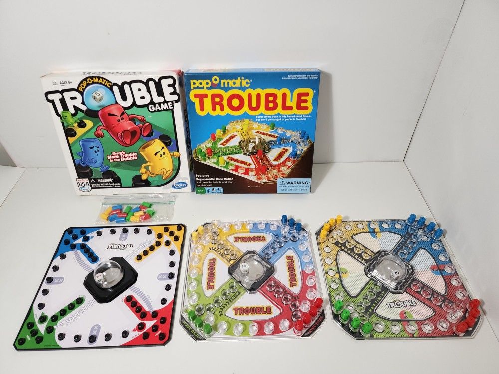 3pcs Trouble Game Pop-O-Matic Board Game