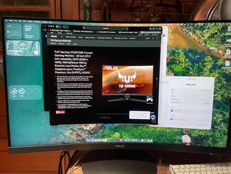 Asus gaming curve  monitor VG32VQ1B Mac mini m4